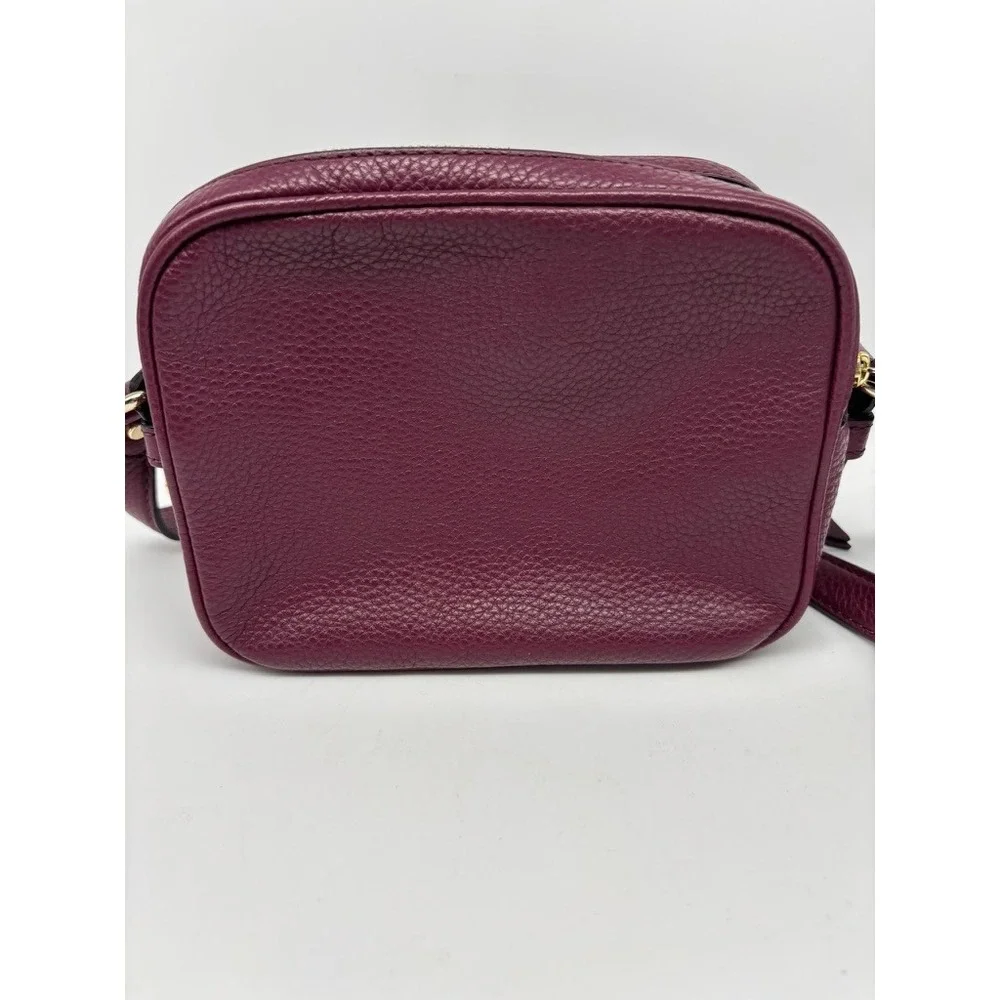 Kate Spade Crossbody Bag Mulberry Street Pyper Purple Pebbled Leather